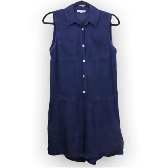 Marisa & Marie 100% Linen Romper XS - Picture 1 of 10